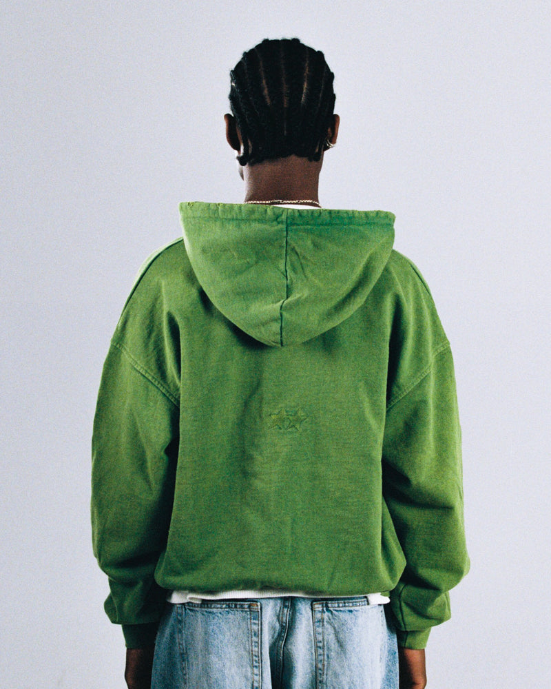 Icon Washed Green Zipper