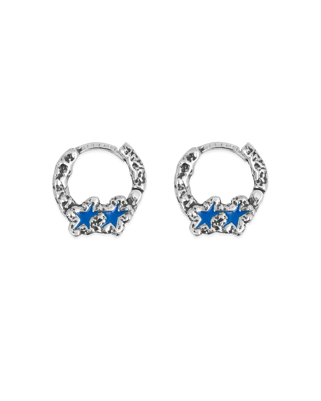Blue Melted Stars Earrings