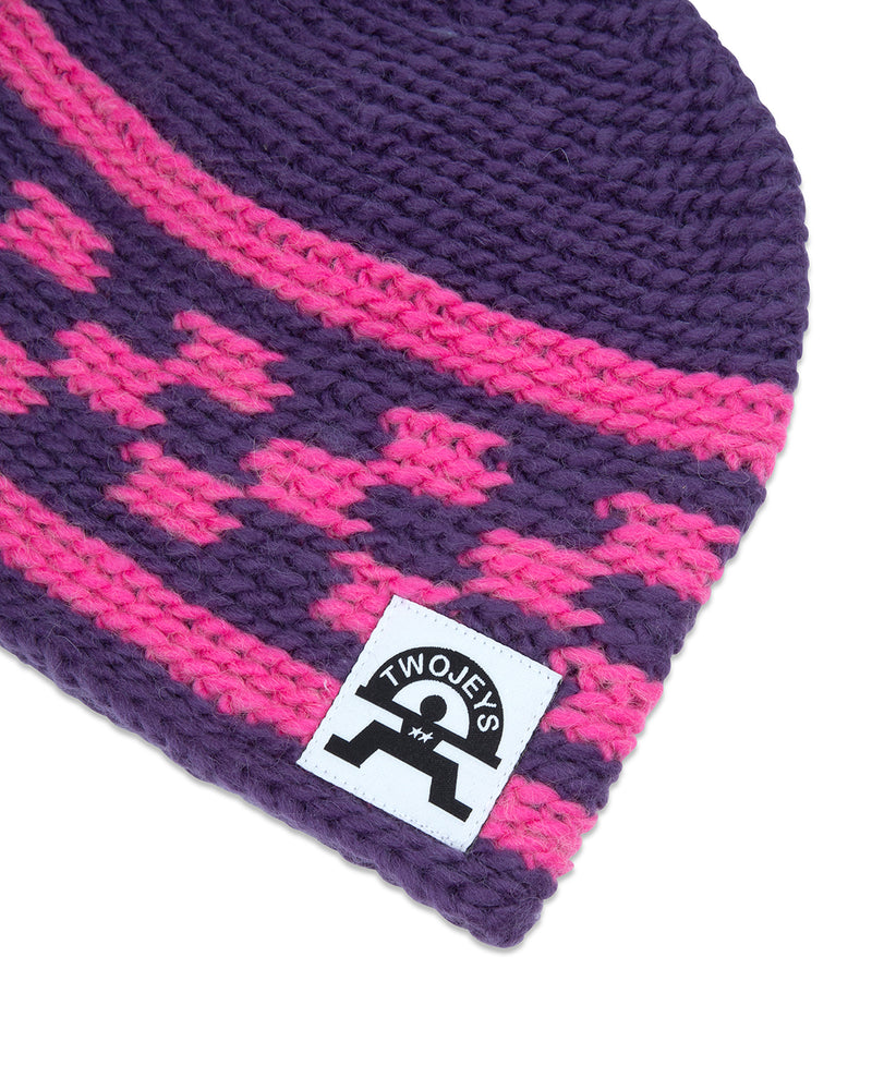 Knit Purple Beanie