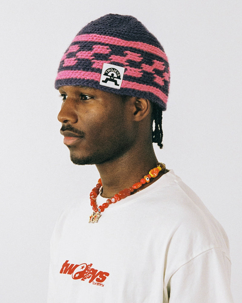 Knit Purple Beanie