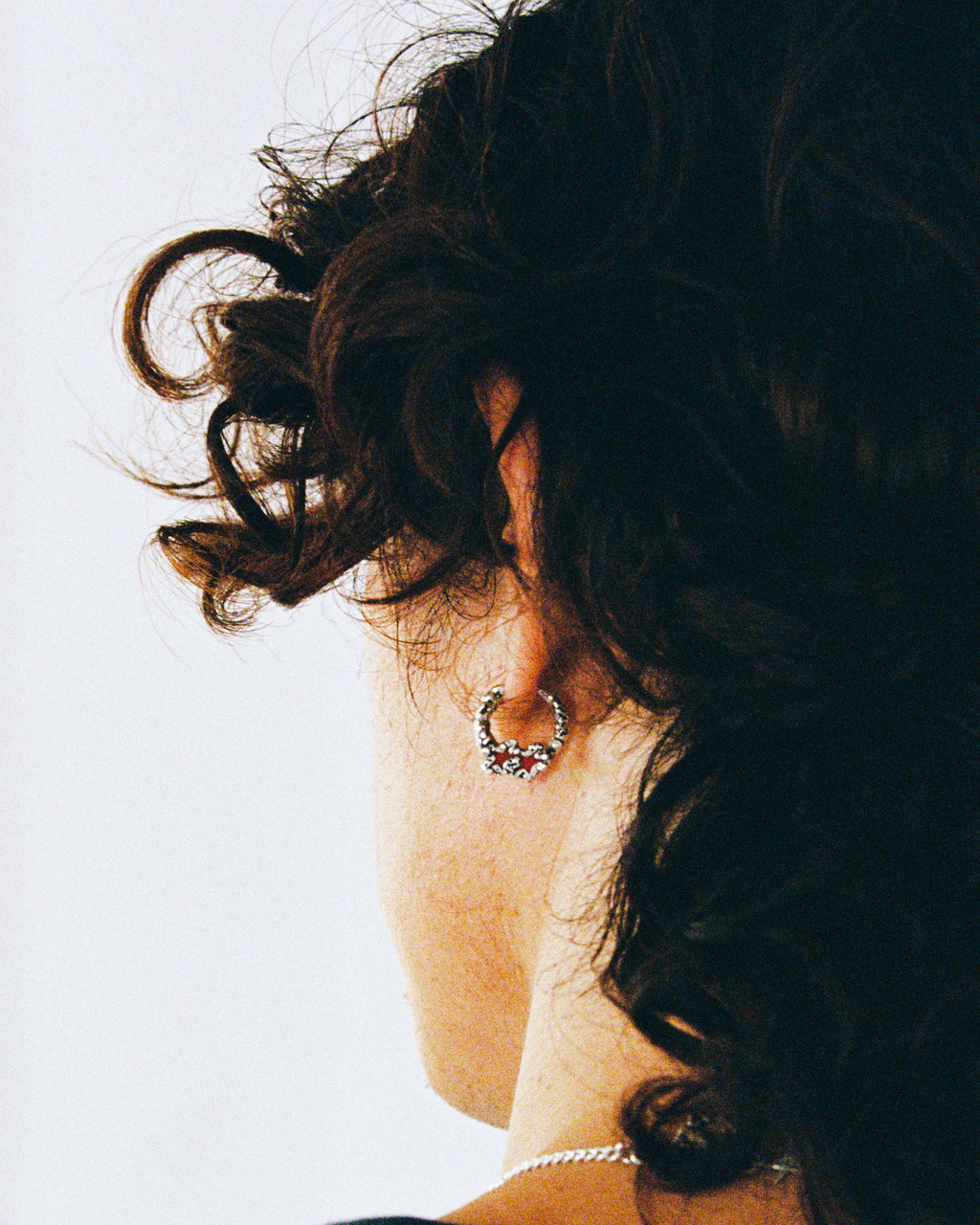 Red Melted Stars Earrings