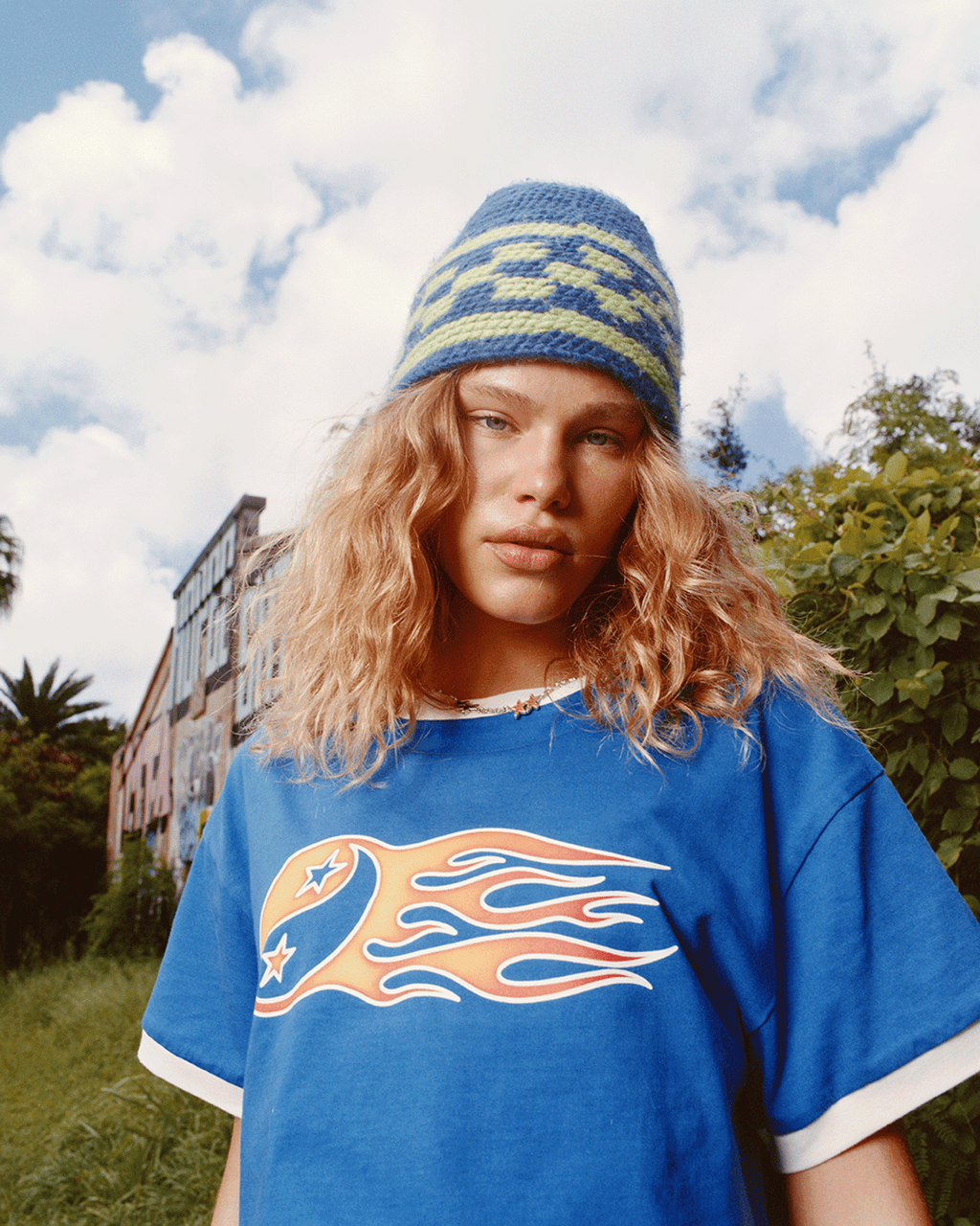 Knit Blue Beanie